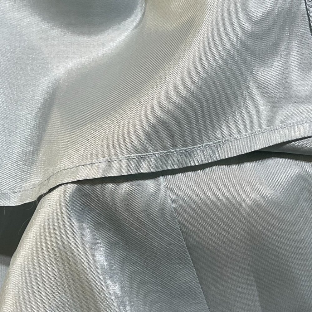 Harold's Strapless Party Dress Bridesmaid Brocade Blue Taupe Size 2 - Picture 8 of 8